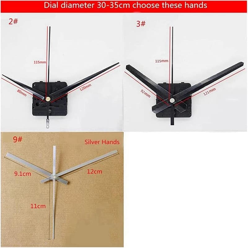 Pendule horloge à mouvement, boîte à musique, silencieux, mécanisme à Quartz, pièce de rechange