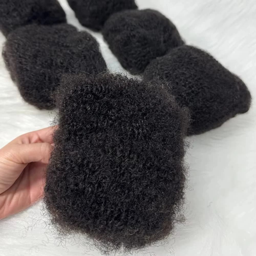 Cheveux humains afro crépus en vrac pour extensions de dreadlocks, 100 % cheveux naturels, 30 g/paqu