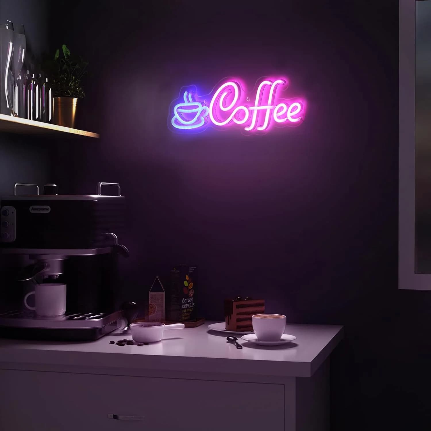 Café néon signe lumière USB/batterie Led lampes au néon pour Bar café Restaurant fête Art décoration