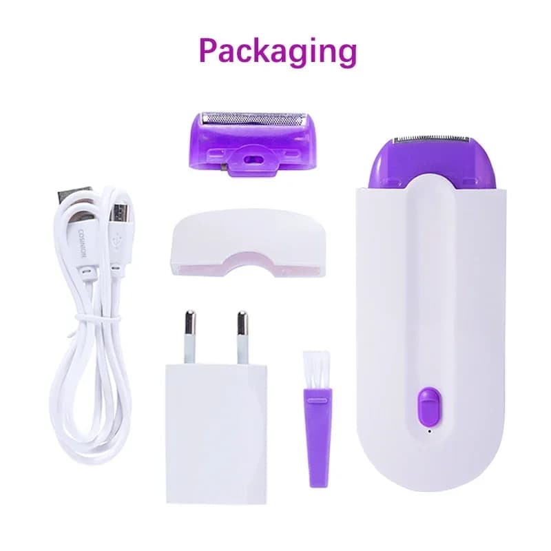 Épilateur Portable Rechargeable USB pour femmes, outil d'épilation, rasoir rotatif, corps, visage, j