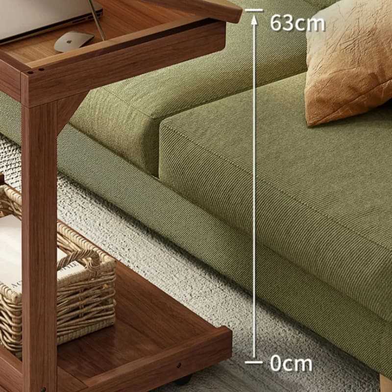 Table d'appoint Portable rabattable en bois massif, salon, chevet, canapé, bureau d'ordinateur, peti