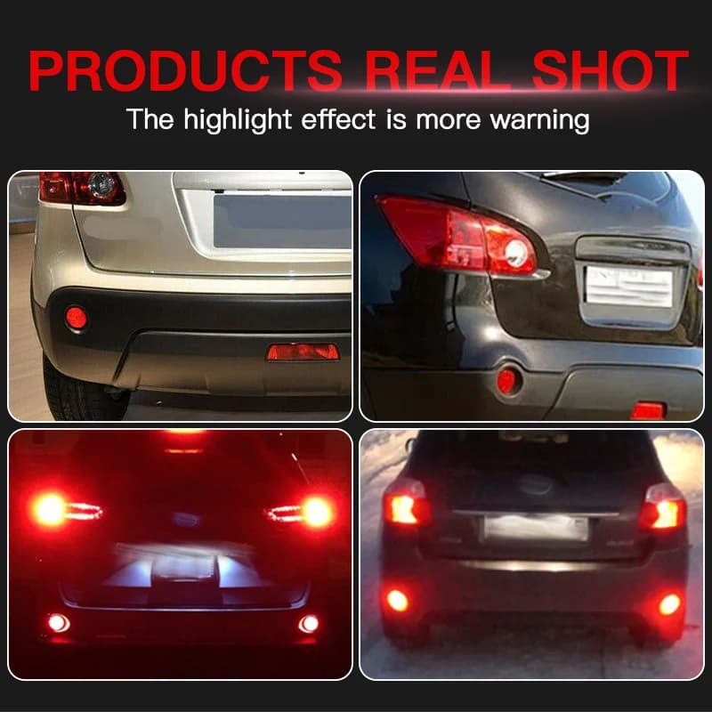 2 pièces LED feux réflecteurs de pare-chocs arrière pour Toyota Corolla 2008-2010 pour Nissan Qashqa