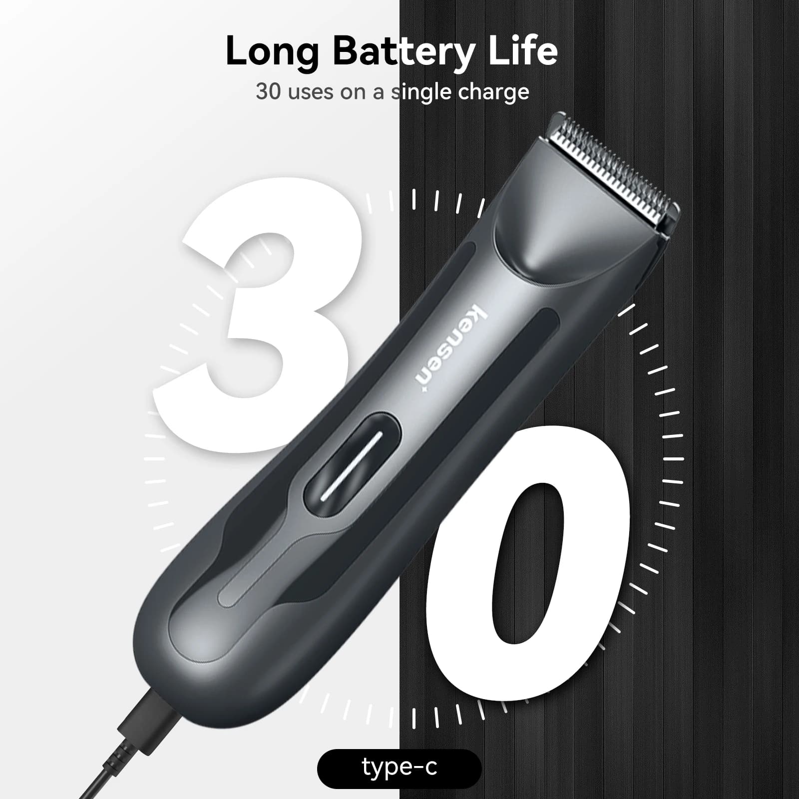 Kensen S10 tondeuse électrique à l'aine pour hommes toiletteur corporel pubien tondeuse à cheveux ét