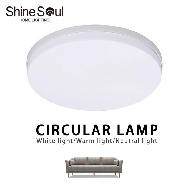 Plafonnier circulaire LED ultra-fin, lumière moderne pour chambre à coucher, salon, 18W 24W 36W 48W,