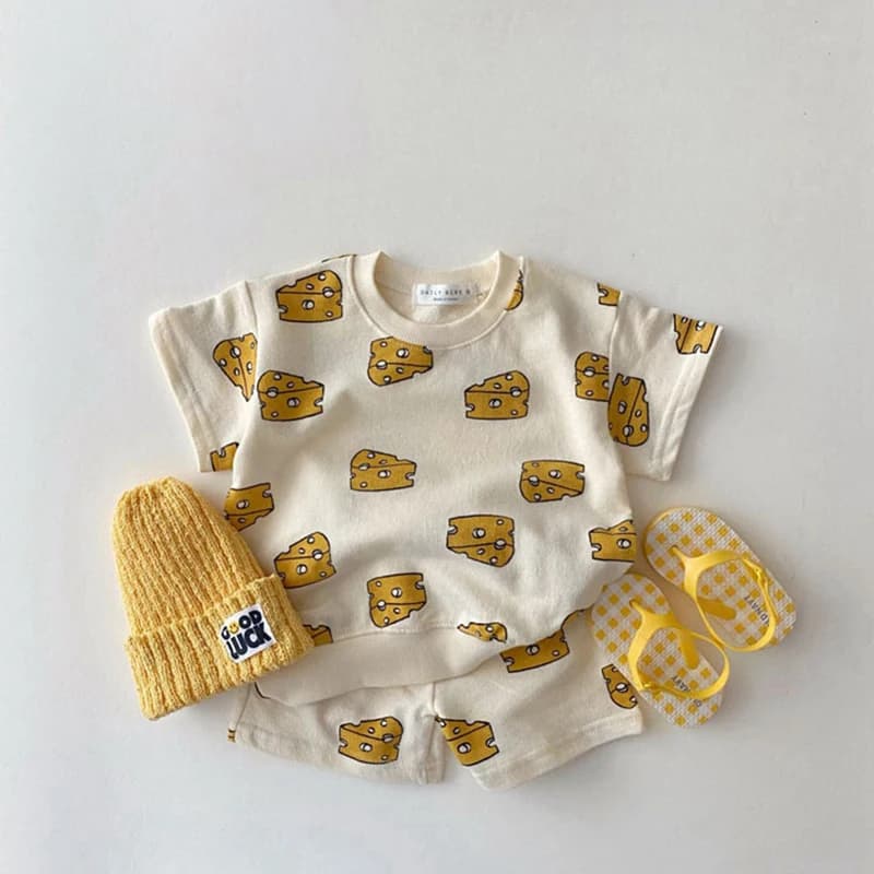 TZ21005-Ensemble de vêtements d'été pour enfants, t-shirt + short pour nouveau-né, ensemble de joggi