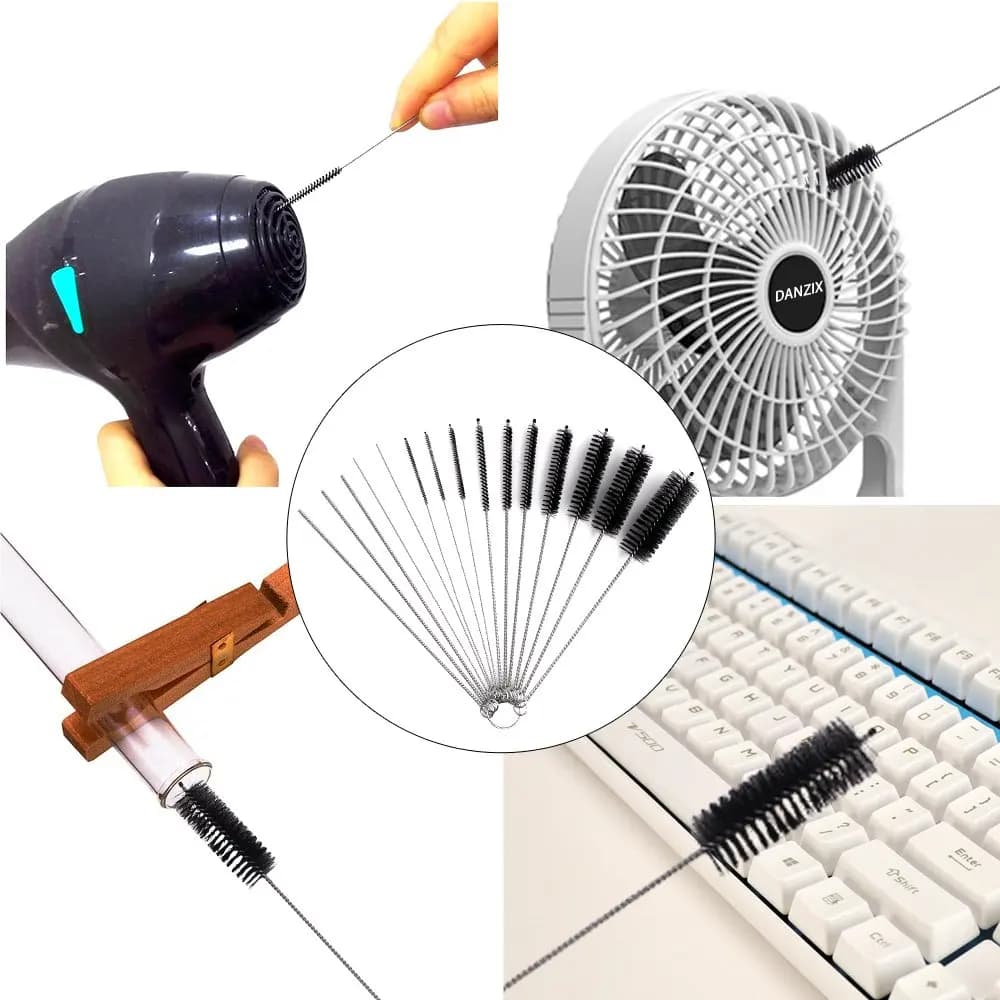 Brosse en Nylon, ensemble d'outils multifonctionnels, brosse de pulvérisation, nettoyage de pailles 