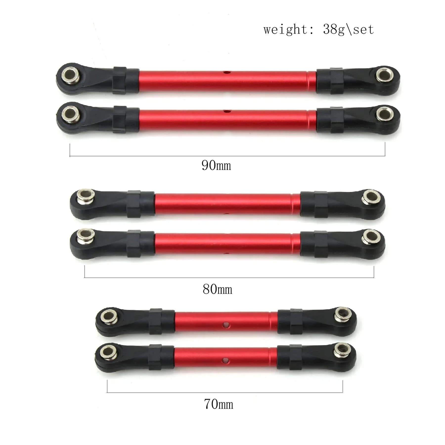 Tendeurs métalliques, tige de traction, jeu de biellettes de direction pour Traxxas Slash Hoss Rustl