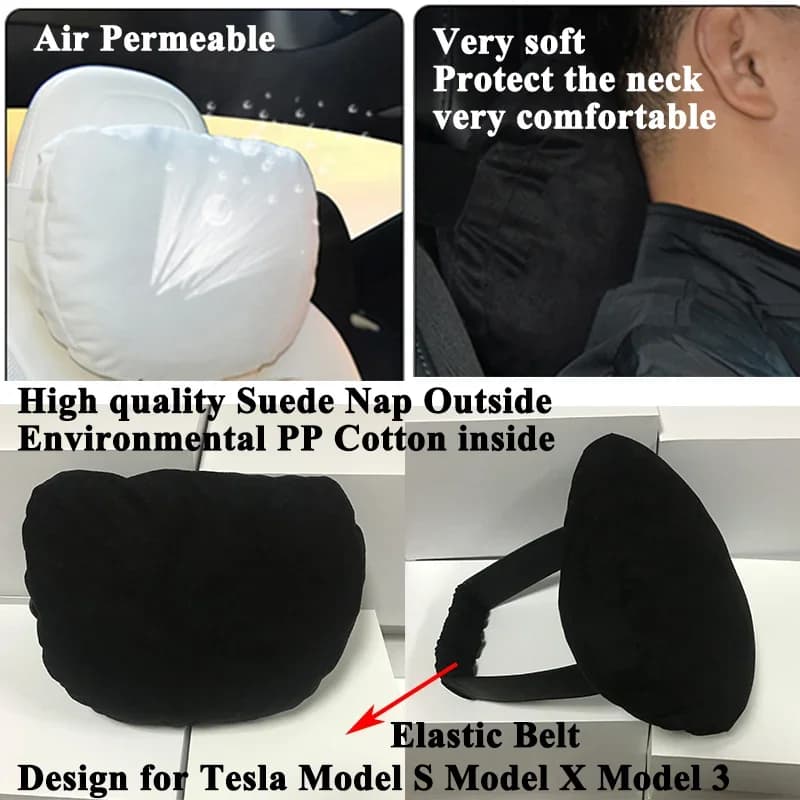 Appui-tête de siège de voiture pour Tesla modèle 3 modèle Y, oreiller de cou modèle S modèle X, cous
