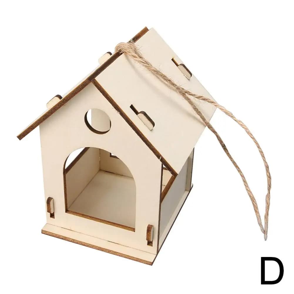Maisons d'oiseaux pour l'extérieur, chambre d'extérieur à 5 trous pour 5 familles d'oiseaux, paillet