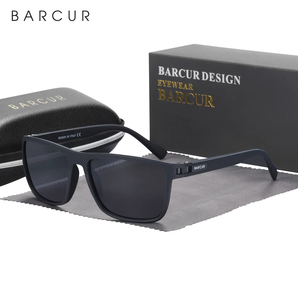 BARCUR hommes lunettes de soleil polarisées TR90 léger pêche voyage lunettes de soleil femmes lunett