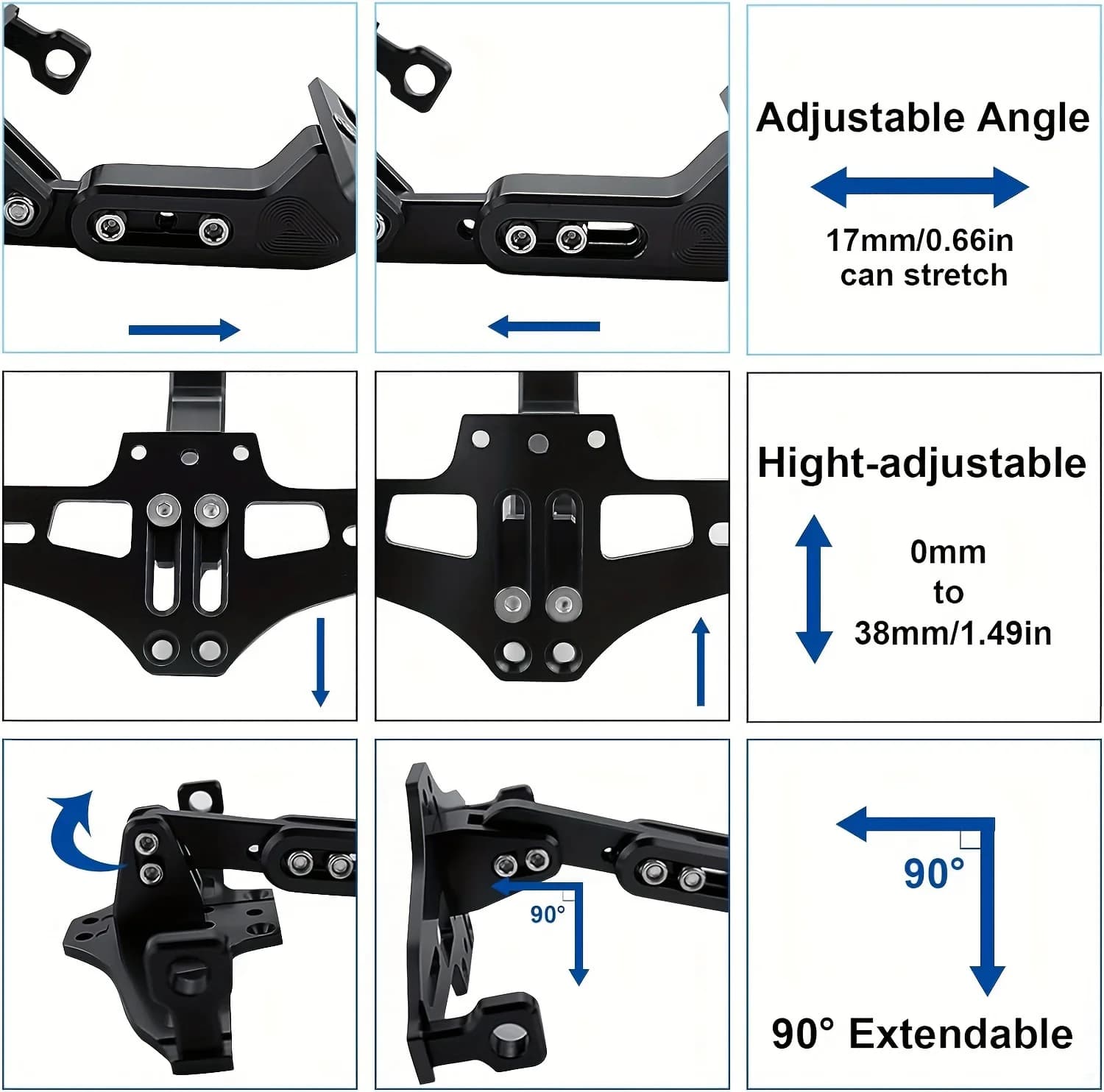 Support de plaque d'immatriculation de moto, support de plaque d'immatriculation pour BMW R1200GS Ya