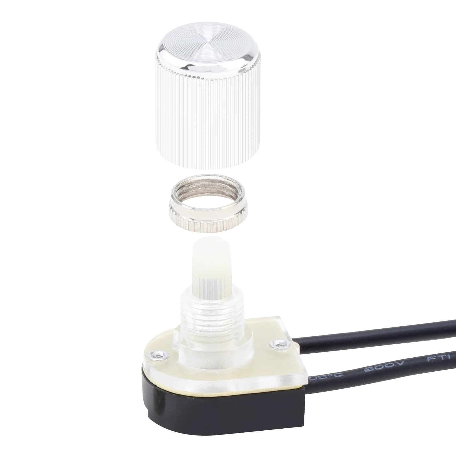 Interrupteur rotatif électrique, interrupteur marche-arrêt à deux étages pour lampe de Table/lampada