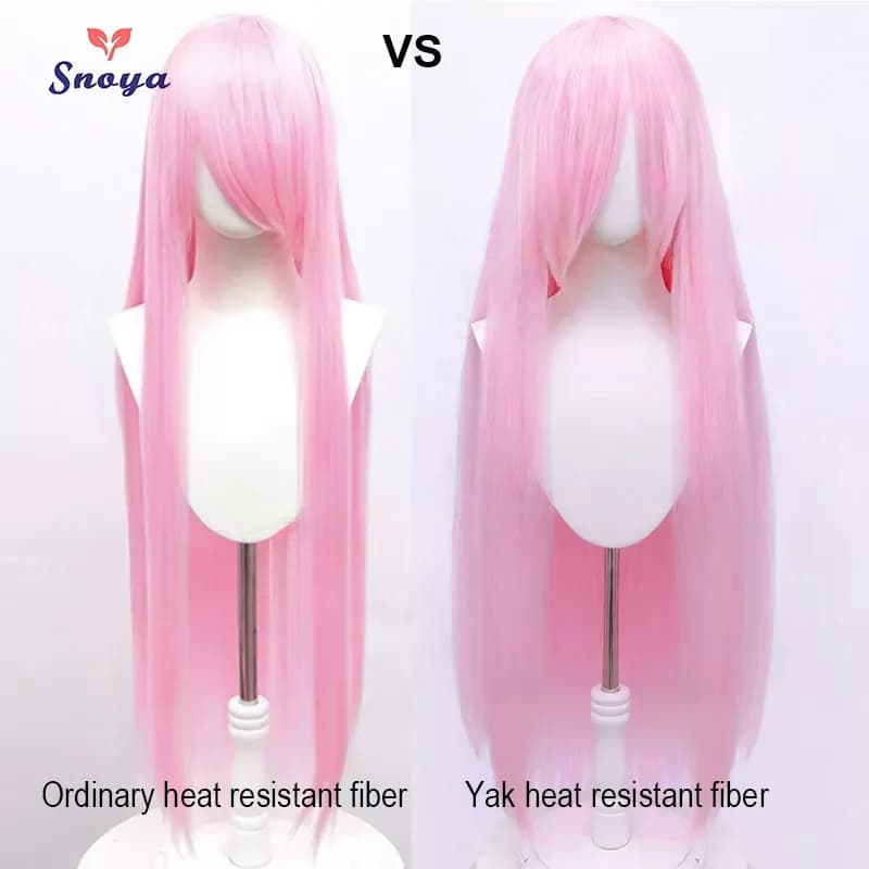Snoya 100 cm synthétique moelleux maïs perm Cosplay perruque rose rouge bleu violet Anime fête longu