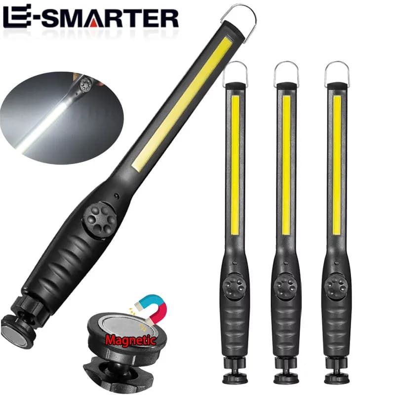 Lampes de travail LED portables COB lampe de travail LED magnétique sans fil lumières d'inspection p