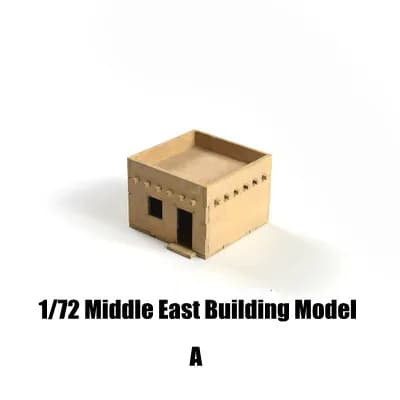 Scène de construction de ville du Moyen-Orient, modèle d'assemblage en bois, ornement, jouets faits 