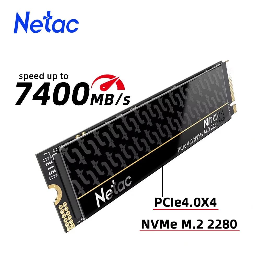 Netac-Disque dur interne à semi-conducteurs, 1 To, 2 To, 4 To, M2 SSD NVMe, 512 Go, PCIe4.0 M.2 2280