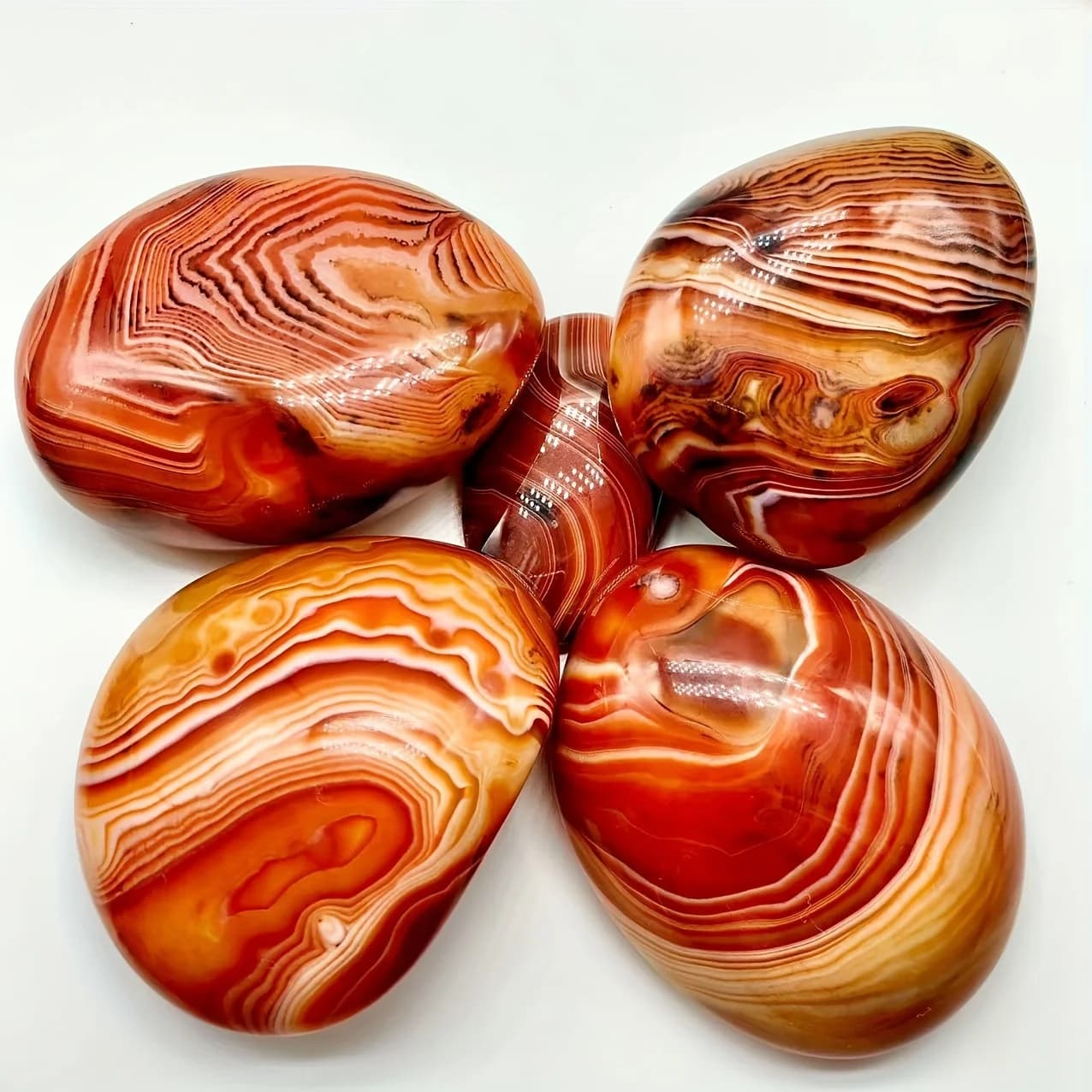 Palmier naturel aléatoire de Sardonyx, pierre de palmier d'agate polie naturelle, cristal de guériso