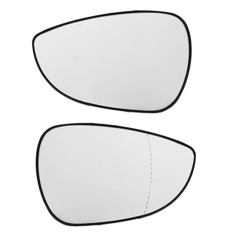 Rétroviseur chauffant pour voiture, rétroviseur transparent en verre pour Ford Fiesta MK7 2008 2009 