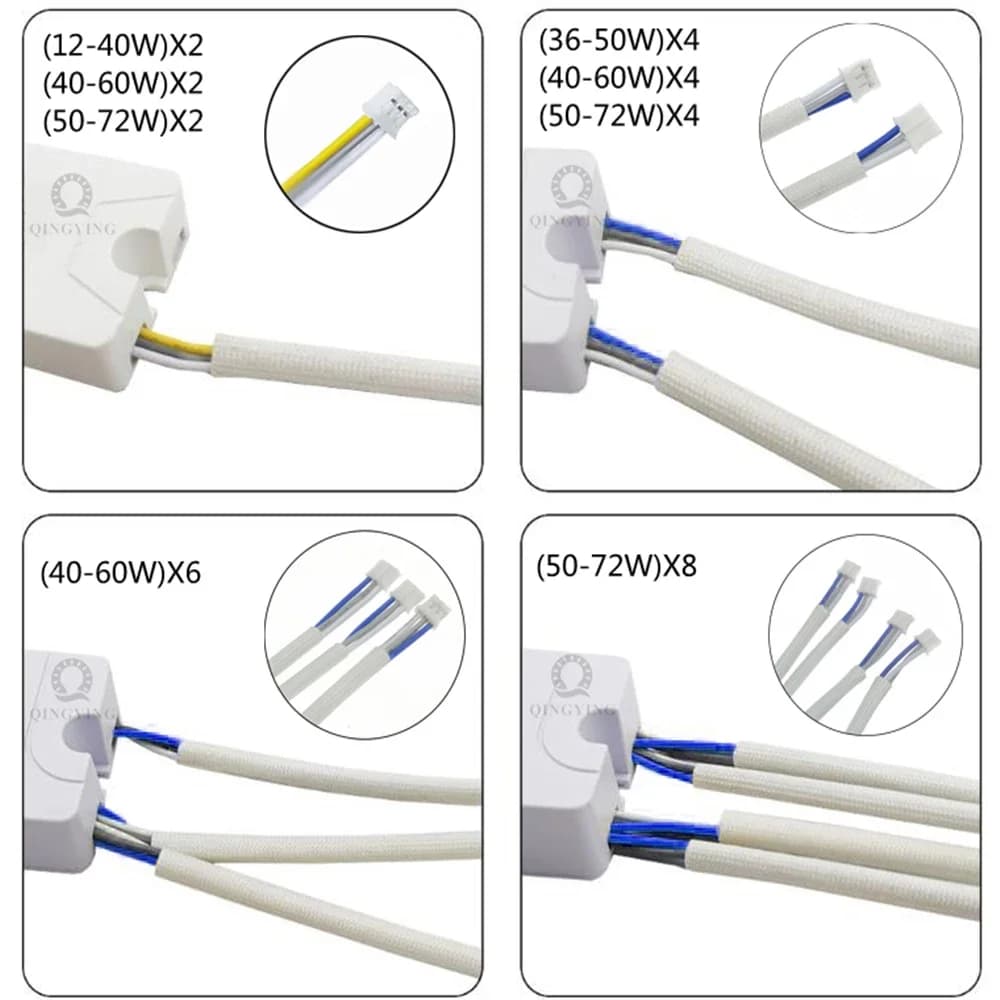1 pièces AC220V 2.4G RF télécommande pilote LED Intelligent 12-40W 36-50W 40-60W 50-72W X2 X4 X6 X8 