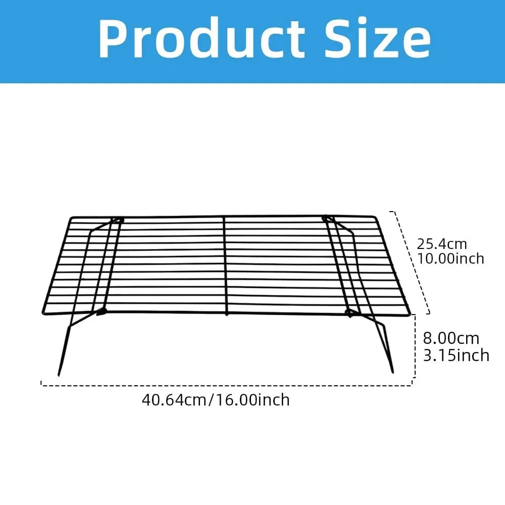 Grille métallique antiadhésive, plateau de cuisson, support de refroidissement de gâteaux, four en a