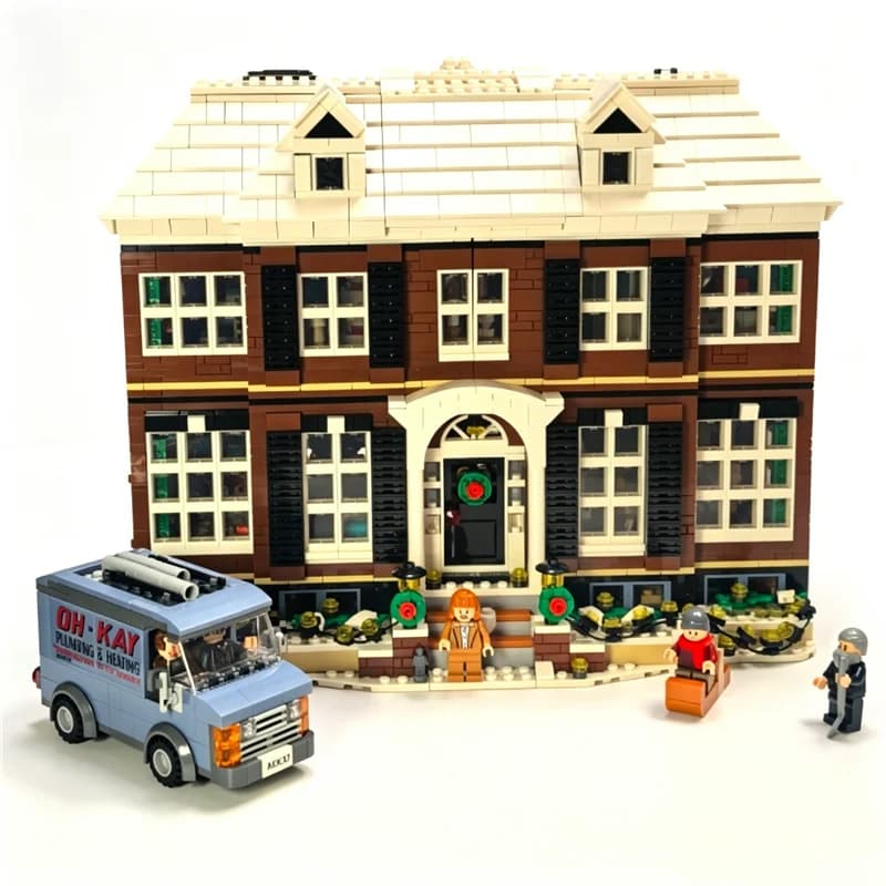 Ensemble de blocs de construction McCallister House, modèle de villa classique du film avec figurine