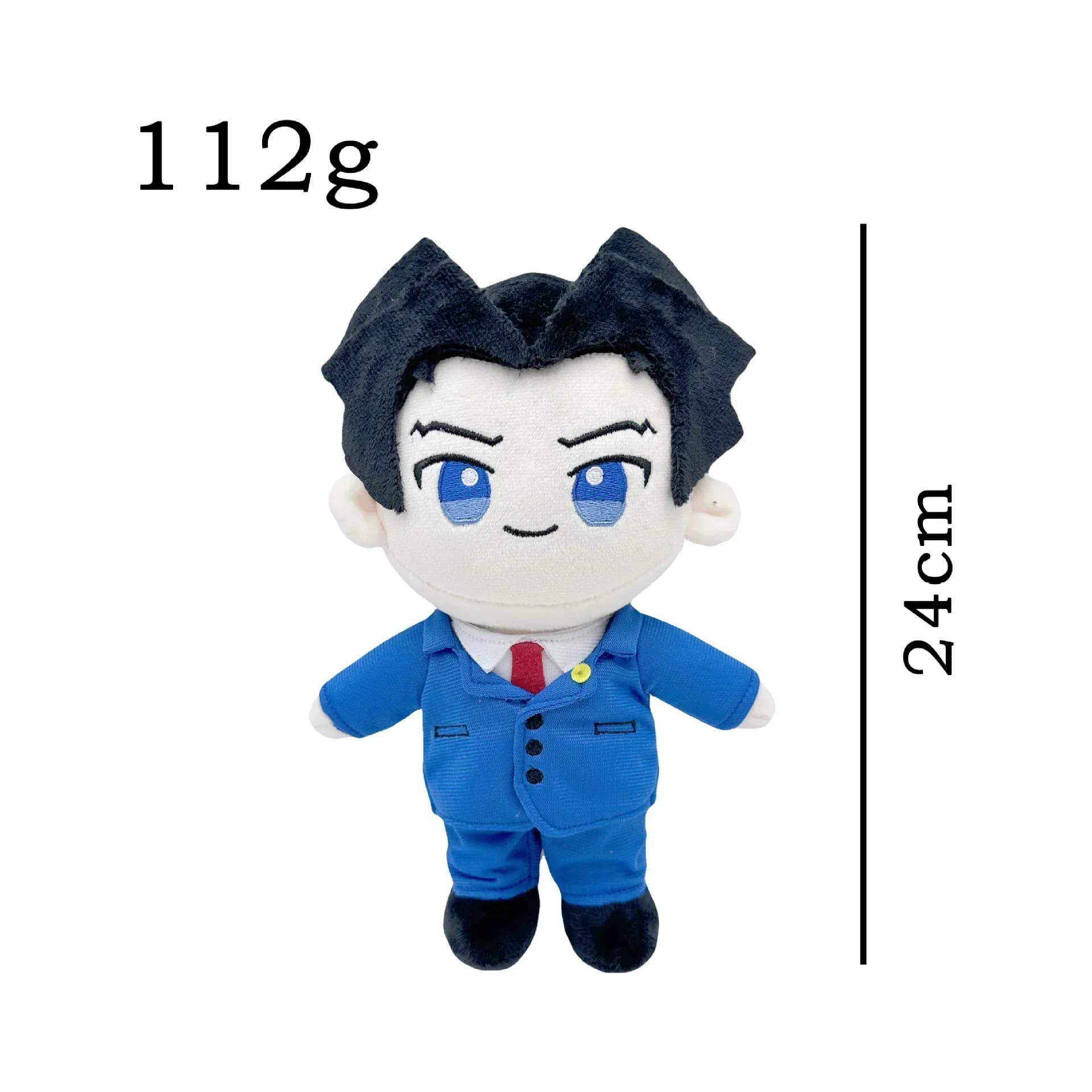 25 cm Anime Ace avocat Phoenix Wright Miles Edgeworth poupée en peluche poupée douce de noël pour ca