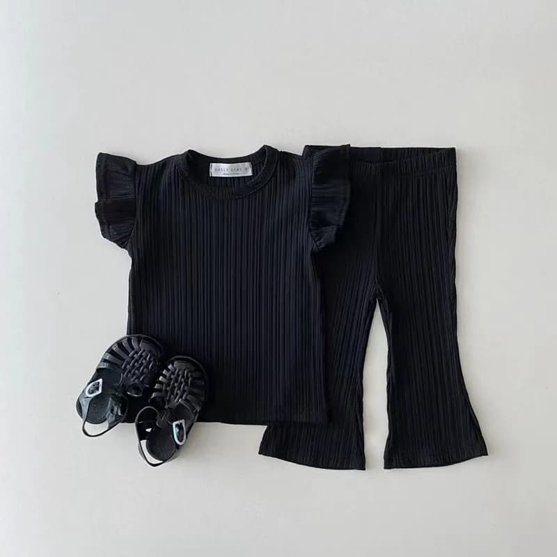 TZ22099 Ensemble deux pièces d'été pour filles, style décontracté et tendance, comprenant une barbot