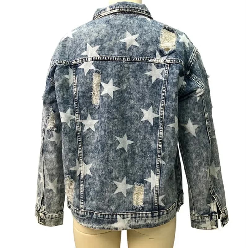 Veste en jean pour femmes, nouveau Style, veste ample pour femmes américaines et européennes