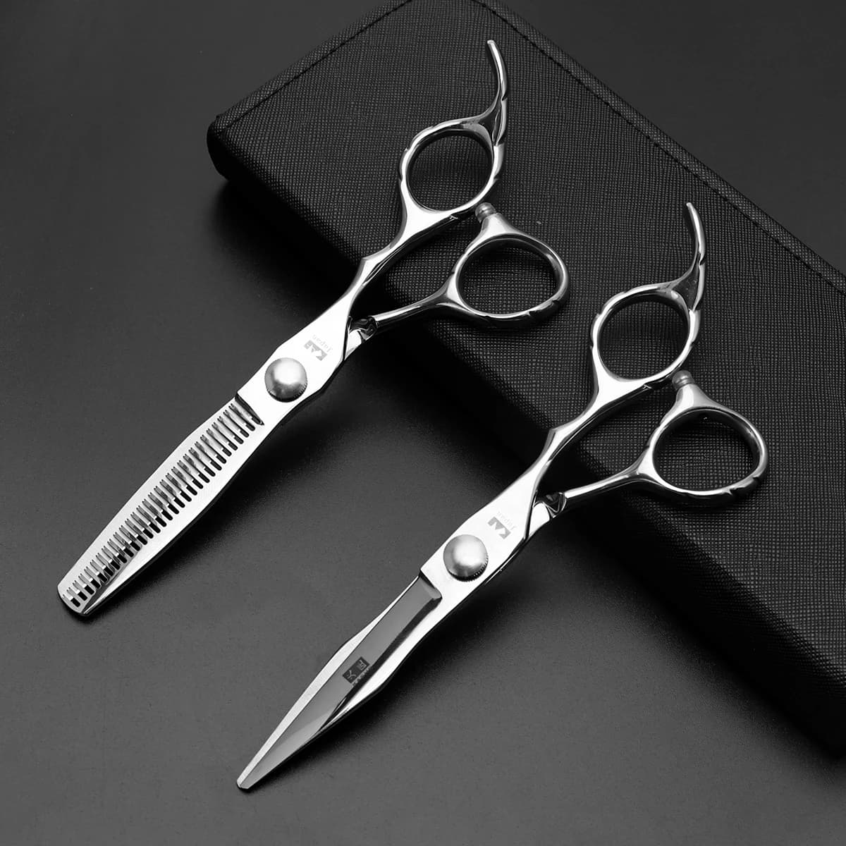 Ciseaux de coupe de cheveux professionnels-cisailles en acier inoxydable de 6 pouces pour outils de 