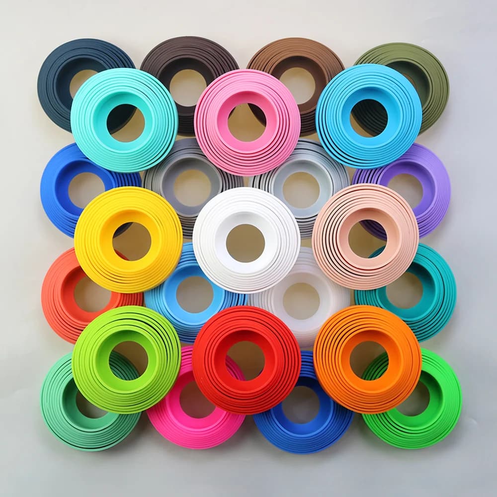Couvercle inférieur de tasse en Silicone, 28 couleurs, 7.5CM, 75MM, anneau inférieur de tasse, manch
