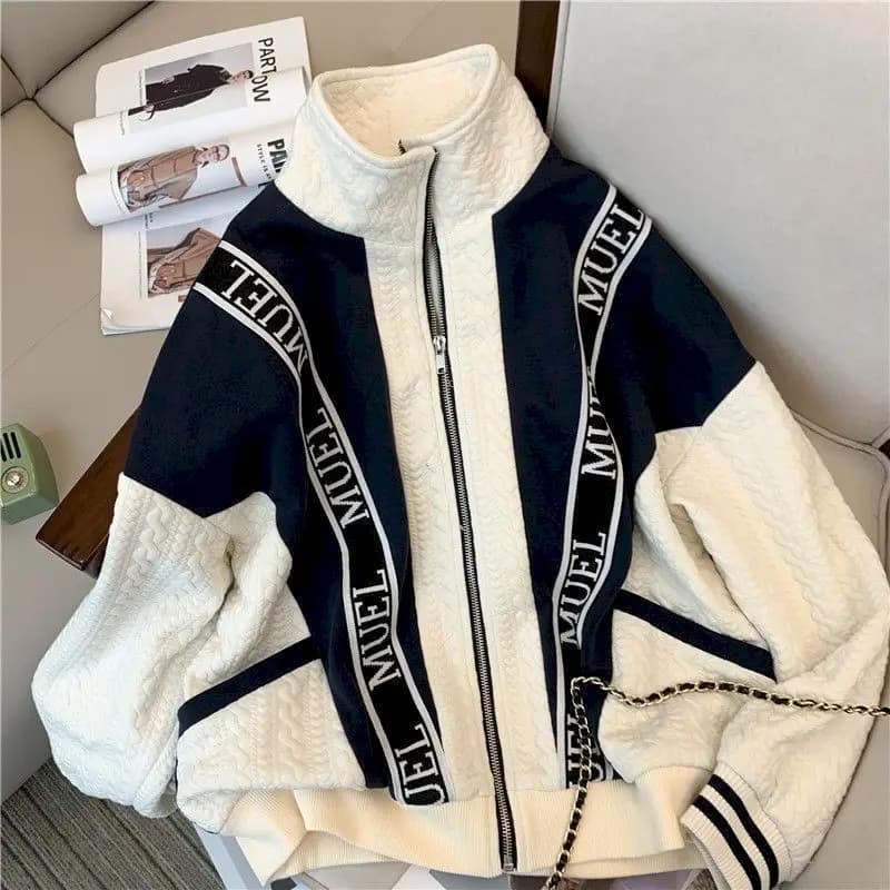 Ensemble cardigan et pantalon de survêtement pour femme, veste sweat-shirt, olympiques deux pièces, 