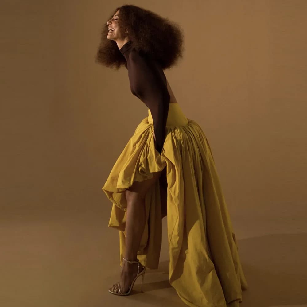 Jupe de danse asymétrique dorée pour femmes, taille haute, drapée, jupe longue féminine, jupe pour i