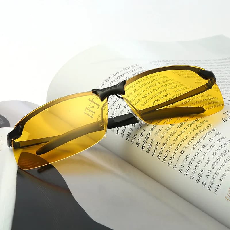 Lunettes de vision nocturne pour hommes, lunettes de soleil polarisées, protection du conducteur, co