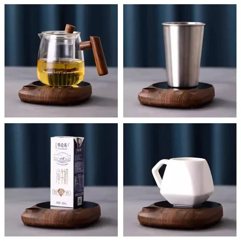 Plaque chauffante électrique pour boissons, 200W, chauffe-tasse intelligent pour thé au lait, café, 