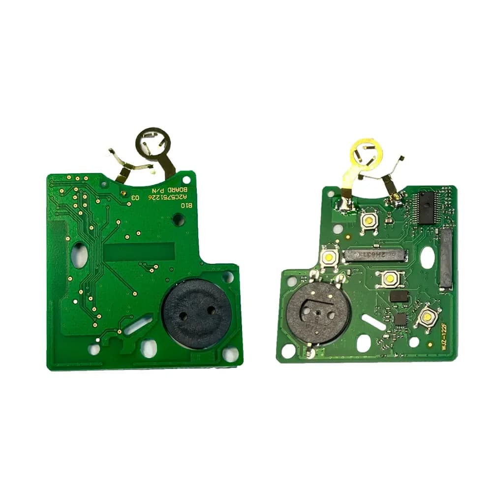 Clé de Voiture Intelligente à 4 lèvent, Transpondeur PCF7945/PCF7953 4A, 433Mhz, pour Renault Clio 4