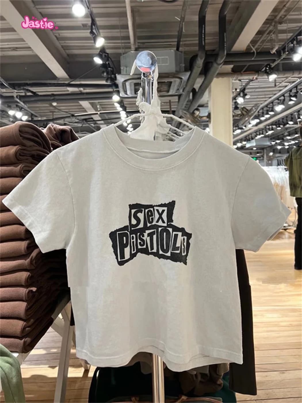 T-shirt manches courtes col rond femme, vintage, lettre graphique, court, décontracté, rétro, classi