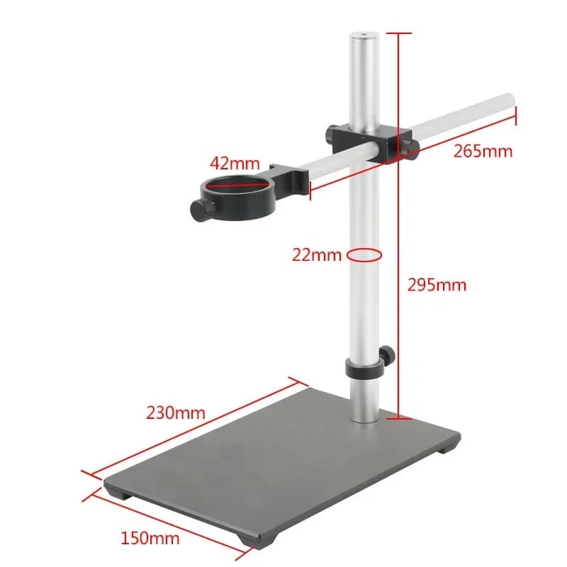 Support de microscope vidéo industriel réglable avec anneau de focalisation 42mm 50mm, support de bu