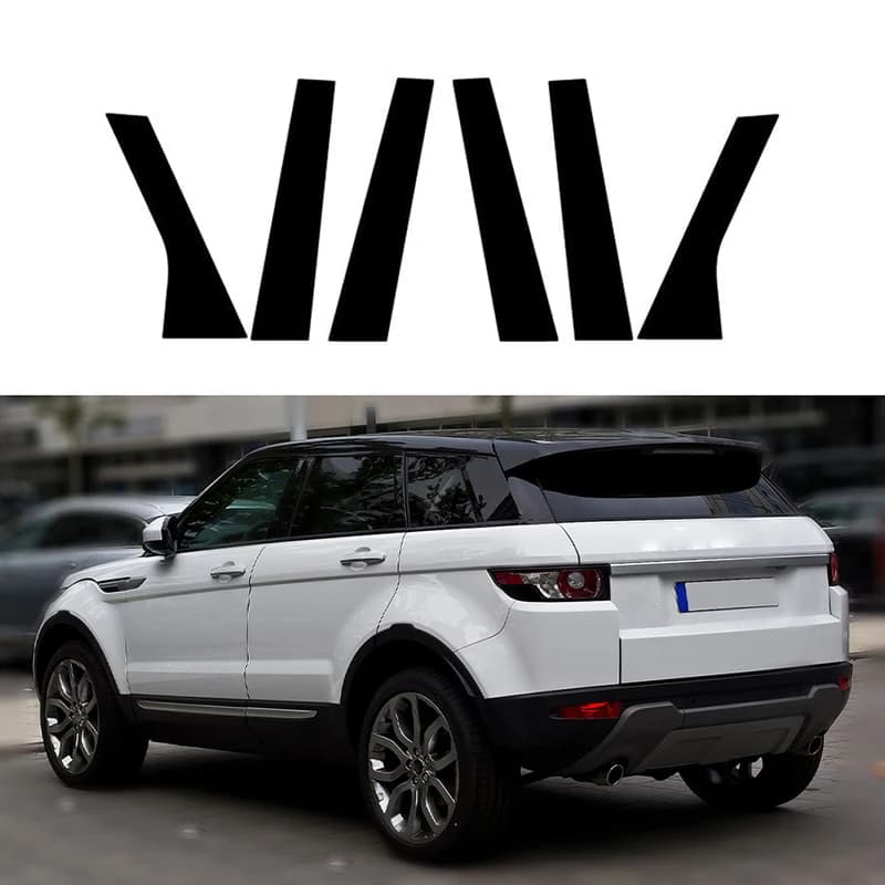 Pour Range Rover Evoque L538 5 portes 2013-2018 6 pièces voiture porte fenêtre pilier postes revêtem