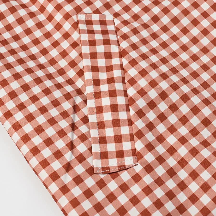 Femmes décontracté Plaid longue Trench manteau femme rouge Plaid simple boutonnage manches longues c