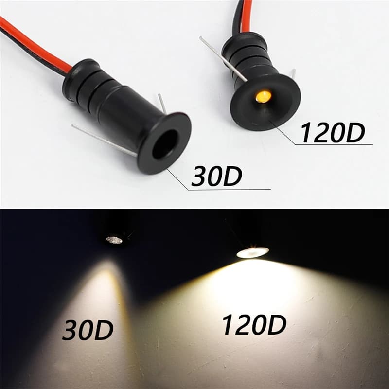 Mini Spot Led 12V 0.5W encastré projecteur intérieur IP65 10mm découpe plafond Downlight pour maison