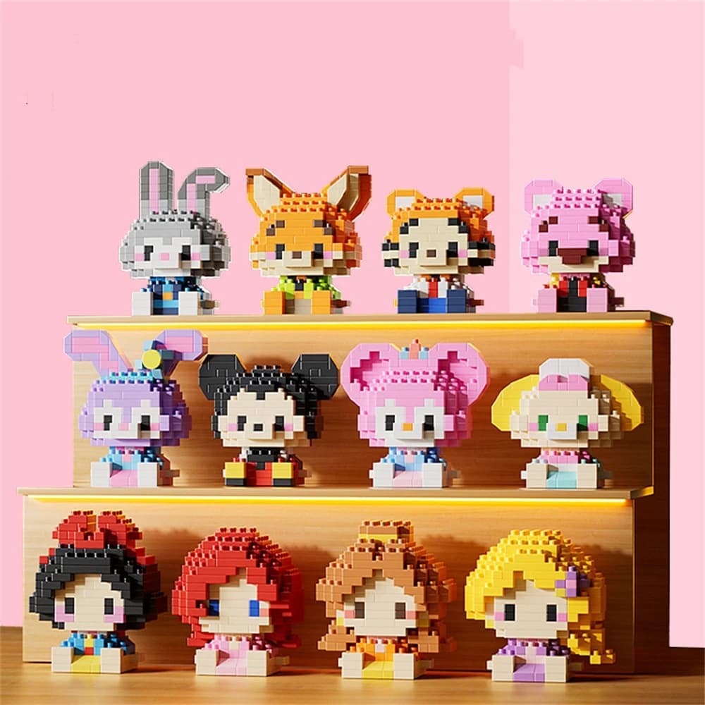 Blocs de construction, jouets de poupées, jeux éducatifs DIY, jeux de dessins animés, jeux d'anime, 