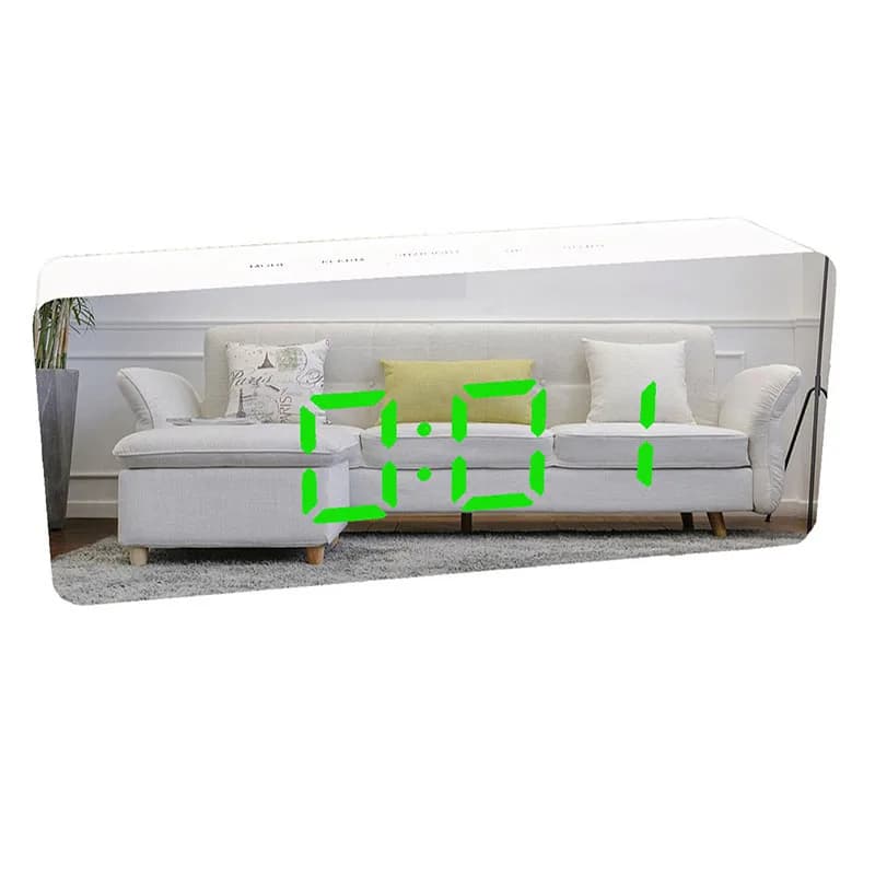 Réveil numérique LED, horloge de bureau électronique avec température pour chambre à coucher, bureau