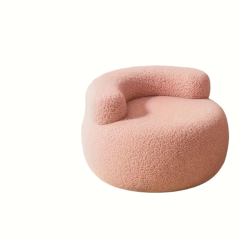 Canapé rond avec rangement – Chaise et tabouret double fonction peu encombrant, siège coussin doux e