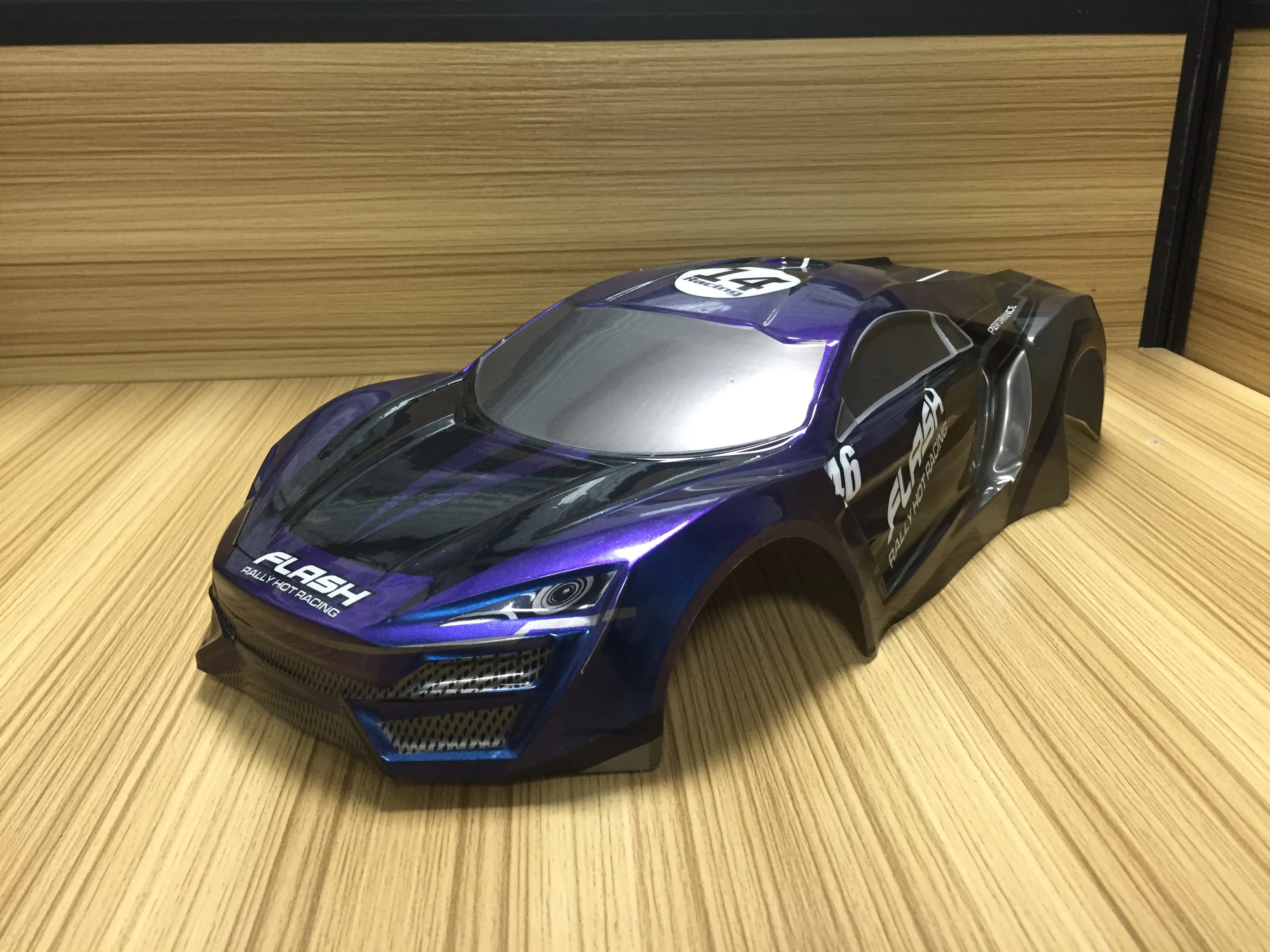Coque de carrosserie peinte en PVC, 9 styles, accessoires pour voitures de course R/C à échelle 1/10