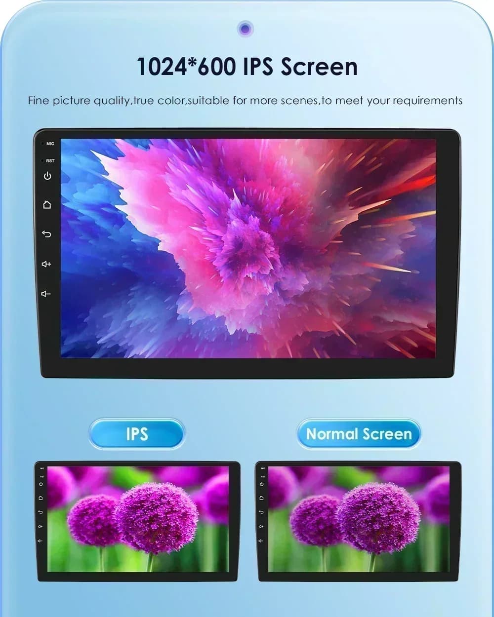 Hizpo 2din 7 pouces CarPlay Android 13 Auto universel voiture stéréo Bluetooth FM Radio pour Nissan 