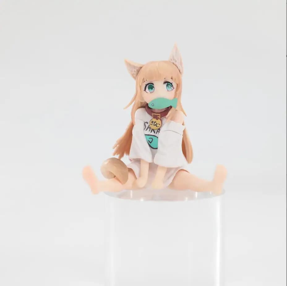 Mon chat est une belle fille Anime fille Figurines chat oreille fille Kawaii Figurine Collection Fig
