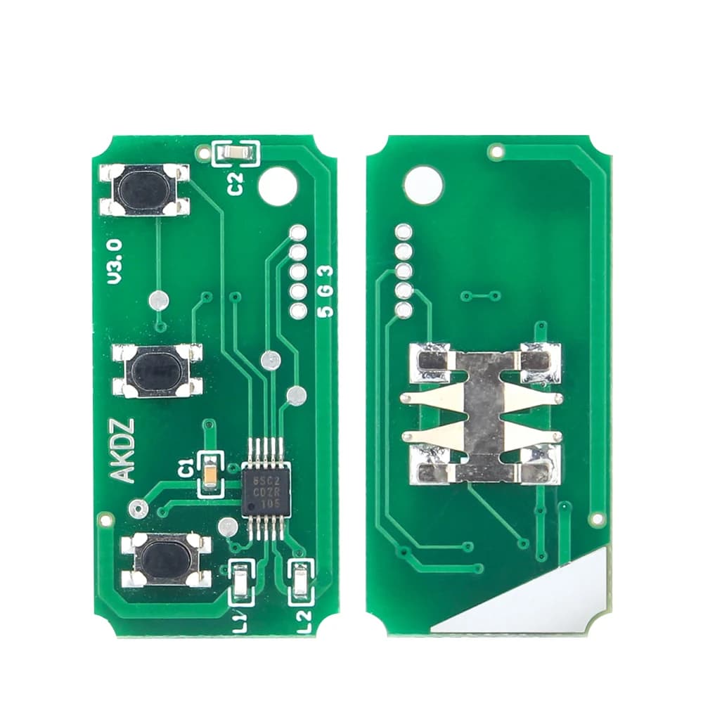 KEYYOU – clé télécommande de voiture à puce, 3 boutons, 433Mhz, ID60/63, pour Ford Fusion Focus Mond