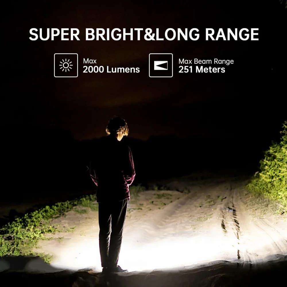Sofirn-IF24 RGB Light SST40 2000strada Lampe de poche LED injuste, Pipeline 5V, 18650 USB C, Torche 