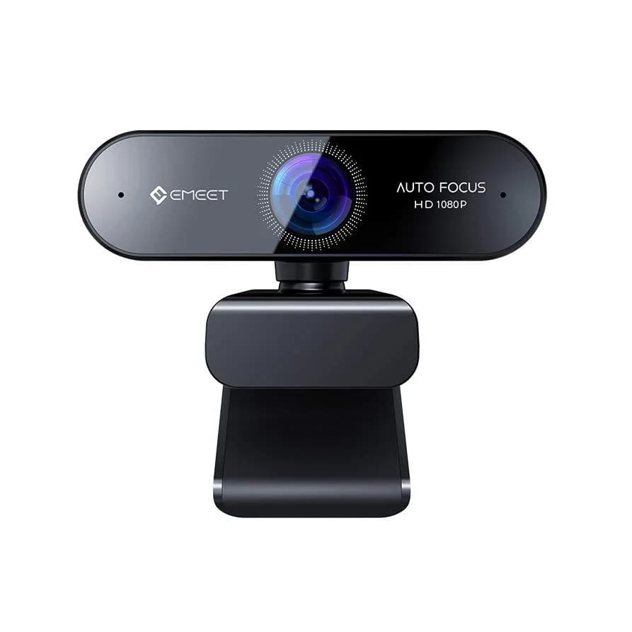 Webcam 4K 1080P 60fps, Mini Caméra Vidéo pour PC avec Autofocus, Caméra Web EMEET Nova USB avec Doub