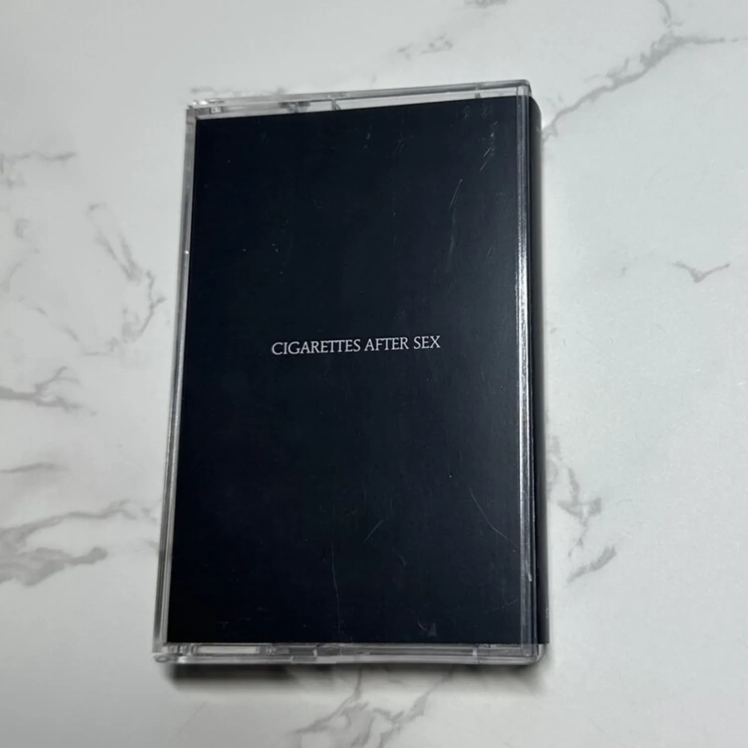 Cassette audio rétro vintage Cigarettes After Sex, son analogique, objet de collection pour les fans